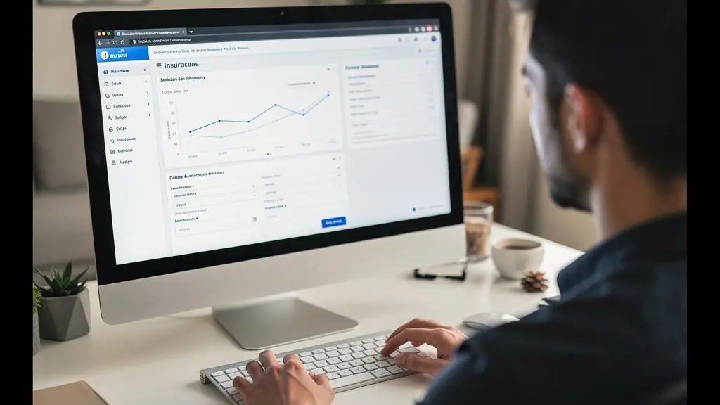 Écran de simulation d'assurance auto avec interface de comparaison de formules